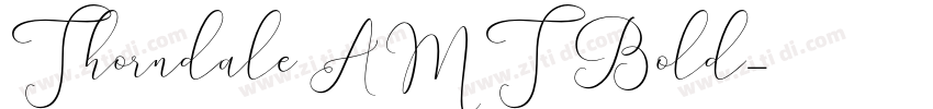 Thorndale AMT Bold字体转换